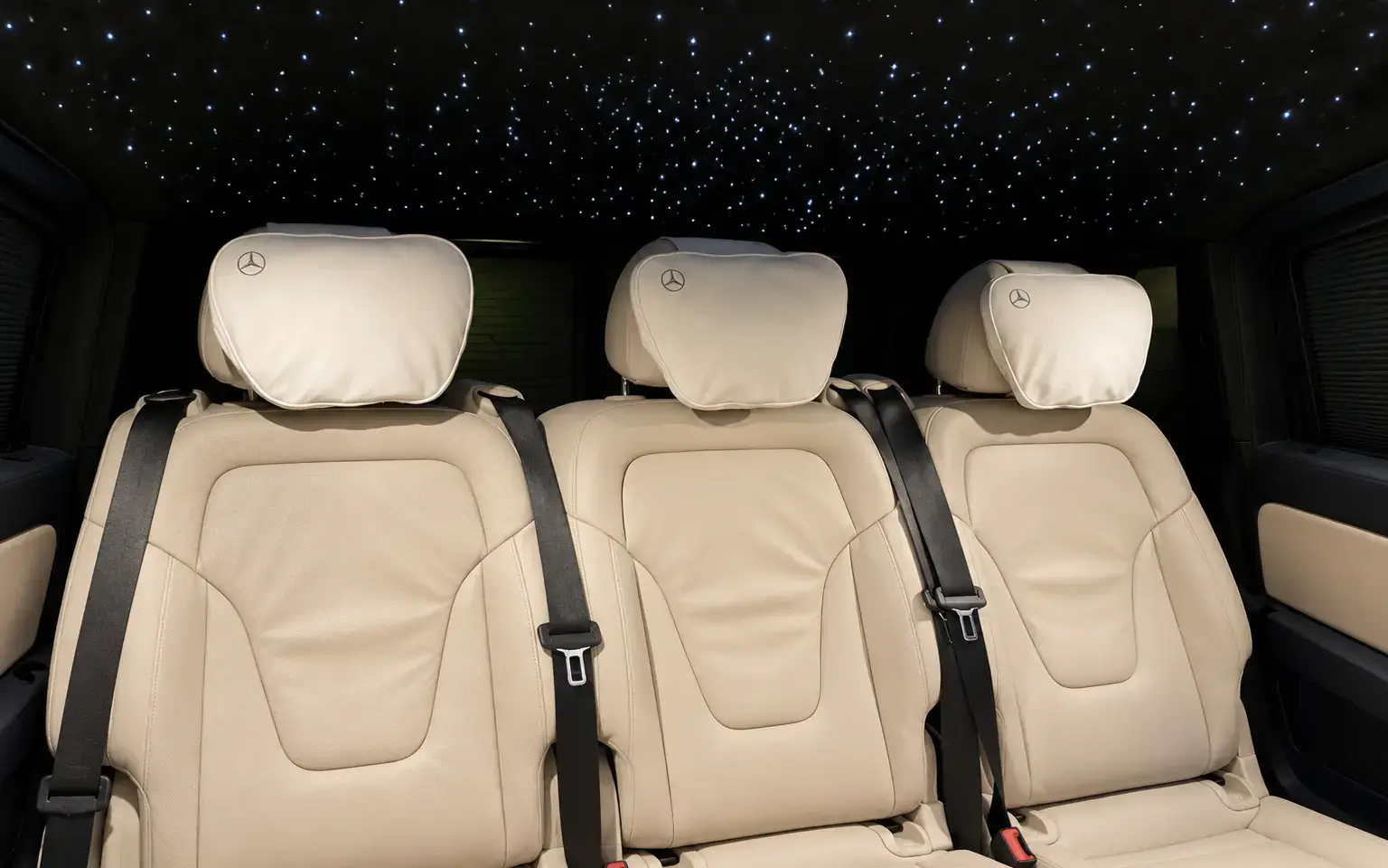 Signature Miles Mercedes V-Class interior with starlight headliner